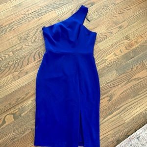 Blue one shoulder women’s Vince Camuto dress